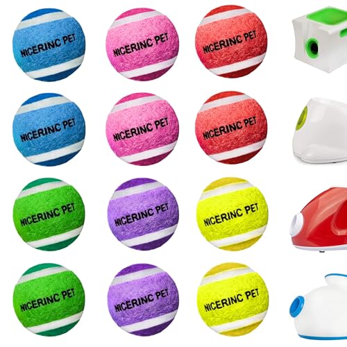 X-Small Dog Tennis Balls Dog Toys Ball 1.72" Pack of 12, Fit Ball Launchers - color: 6 Colors tennis balls