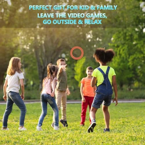 Flying Ring Disc for Age 4+ Kids Adults Beach Pool Toys - color: Yellow，Blue & Turquoise