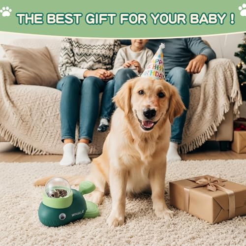 Interactive Dog Toys & Cat Toys for Indoor Cats, Dog Puzzle Toy Slow Feeder Bowl, Puppy Enrichment Toys, Interactive Cat Toys, Dog Feeder Puzzle Toy for Smart Dogs to Keep Them Busy - color: Whale-Green