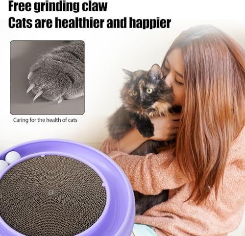 Round Cat Scratcher Replacement Pads (2, Cardboard, 10 * 10inch) - color: Cardboard