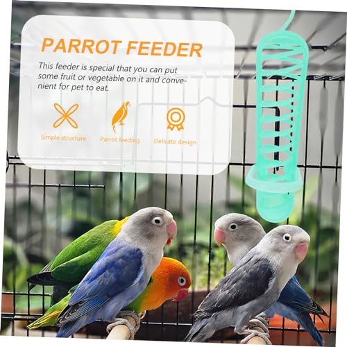 Kisangel Plastic Parakeet Millet Spray Holder, Hanging Feeder for Parakeets