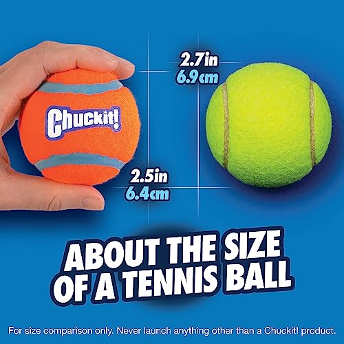 Chuckit! Dog Tennis Ball Toy, Medium 2.5in, 4 Pack, for 20-60lbs Dogs - size: Medium - Pack of 4