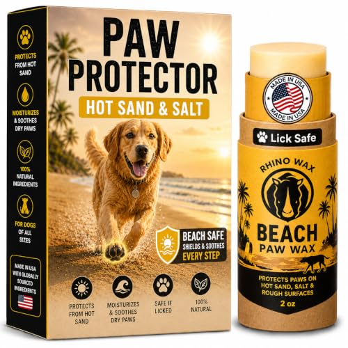 Rhino Wax Beach Paw Wax for Dog Beach Essentials, Hot Sand, Rocks & Salt - color: Paw Beach Wax