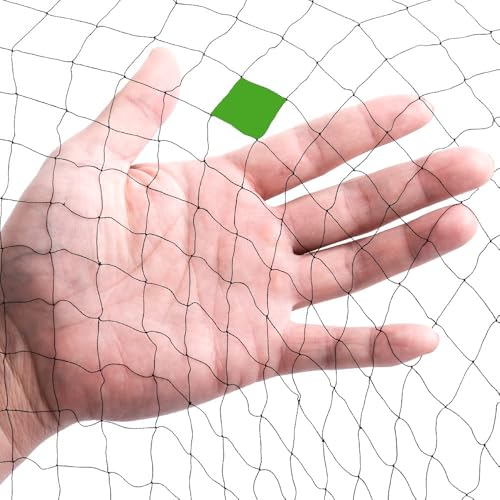 Mist Net Deep Pockets Nylon 110/2D 15mm Mesh Size Bird Netting,Invisible Net,Anti Wind System,Airport Bird Prevention (10x30 ft) - size: 10x30 ft