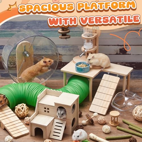 40 Pcs Hamster Cage Accessories Exercise Wheel,Fun Style - style: Fun style