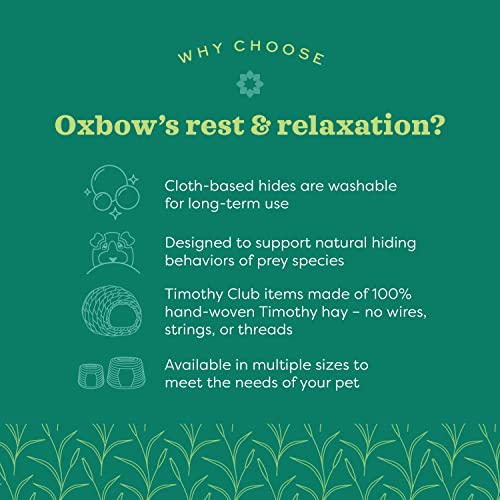 Oxbow Timothy Hay Bungalow, Guinea Pig Hideout & Rabbit House, Medium - size: Medium (Pack of 1)