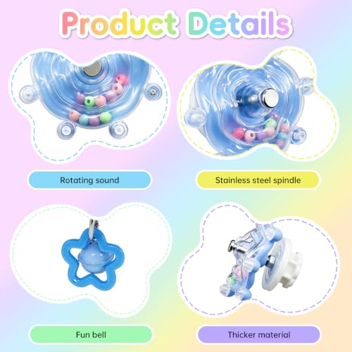 2PCS Bird Toy for Parakeets,Parrot Interactive Rotating Toy