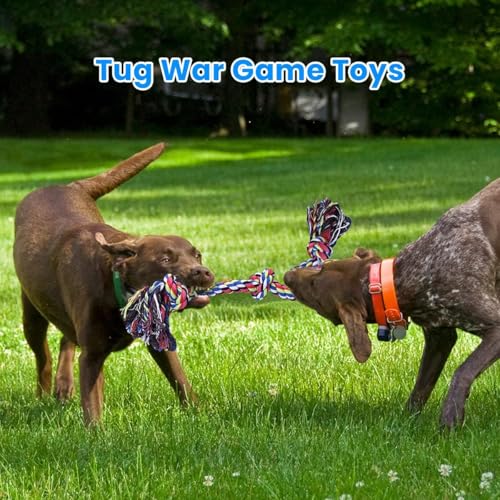 Feeko Dog Rope Toys for Large Breed Aggressive Chewers, Tough Chew Dog Toys