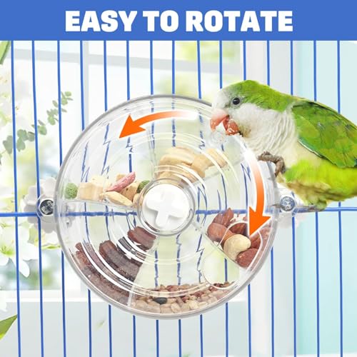 BNOSDM Bird Foraging Toy, Enrichment Parrot Puzzle Toys Transparent - color: White