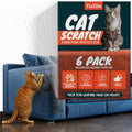 Couch Protector for Cats - 6 Pack, 14" x 11", Anti-Scratch Furniture Guard - size: 6-Pack + 52 Pins