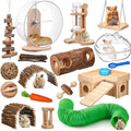 19 Pcs Hamster Cage Accessories & Habitat Set