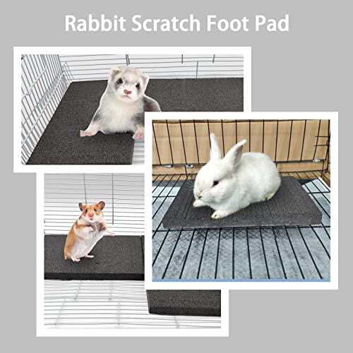 BNOSDM Rabbit Grinding Claw Pads Bunny Scratch Foot Pad Natural - color: Black 1x Large