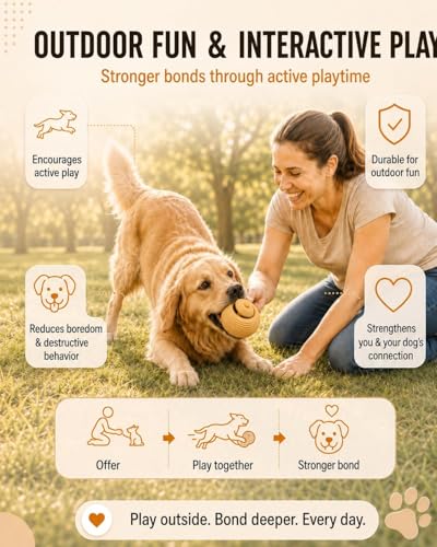 Dog Toy Ball for Aggressive Chewers, Natural Rubber Durable Treat Dispensing Dog Toy with Peanut Butter Grooves, Interactive Dog Puzzle Toy for Boredom, Chew Toy for Dogs - color: Orange