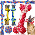 SHARLOVY Dog Chew Toys for Aggressive Chewers - color: 5 Packs, size: Large