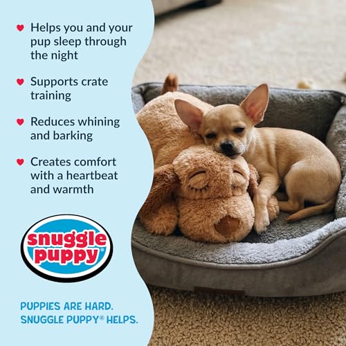Snuggle Puppy Junior Heartbeat Toy, Calming Comfort, Small Breeds - Biscuit - color: Biscuit