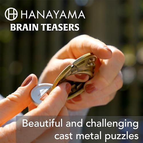 BePuzzled | UFO Hanayama Metal Brainteaser Puzzle Mensa Rated Level 6, for Ages 12 and Up