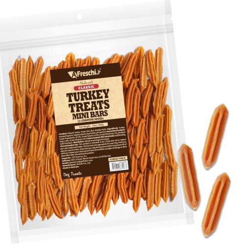 A Freschi srl® Turkey Dog Treats, All-Natural Turkey Mini Bars, 16 oz - size: 1 Pound (Pack of 1)