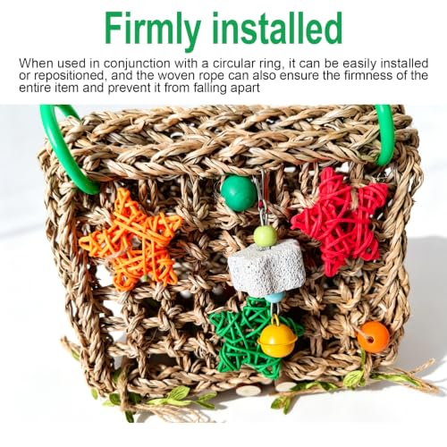 Handwoven Bird Bed for Cage,Breathable Bird Hammock Tent(DIY bridge) - color: DIY