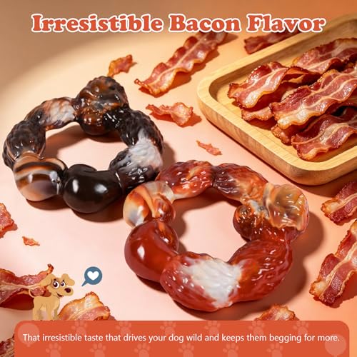 Gorilla 2Pack Indestructible Dog Chew Toys for Aggressive Chewers - color: Brown