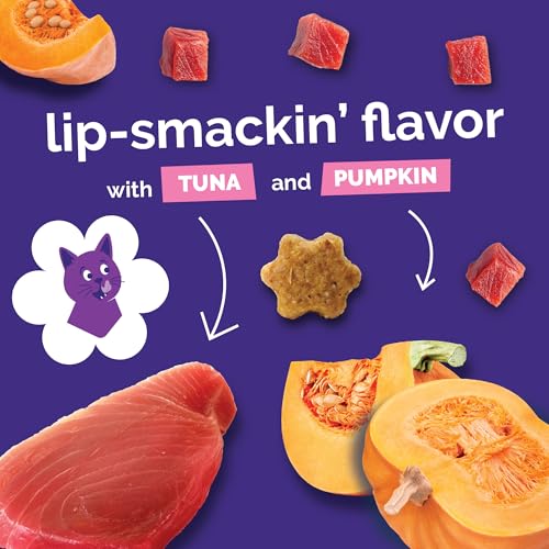 Fruitables Crunchy Cat Treats, Healthy Cat Treats, Tuna & Pumpkin, 2.5oz - size: 2.5 Ounce (Pack of 1), style: Tuna & Pumpkin