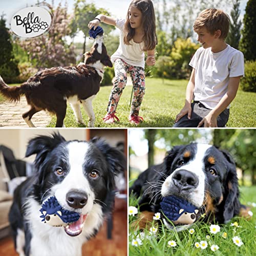 Bella Boo Pets Interactive Dog Toy for Strong Chewers - Freddy The Hedgehog All-in-One Treat Ball + Food Dispensing Slow Feeder Dog IQ Puzzle + Dental Chew Toy for Medium and Large Breed Dogs (Pink) - color: Pink