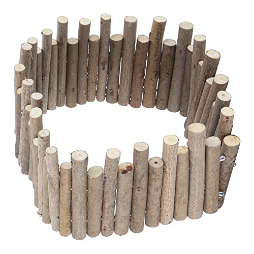 Ejoyous Hamster Wooden Bridge, Wood Ladder Hamster Fence Hideout Cage Bedding Climbing Toys for Syrian Hamsters Gerbil Small Animals (40CM Fence) - size: 40CM Fence