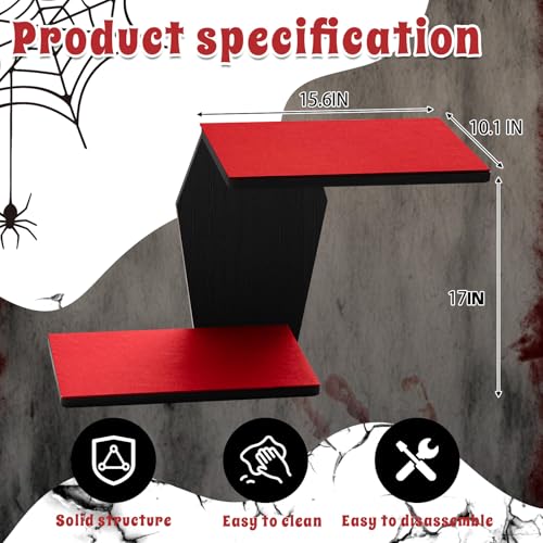 Sintuff Cat Wall Shelves Gothic, 2 Tier Coffin Wall-Mounted Furniture