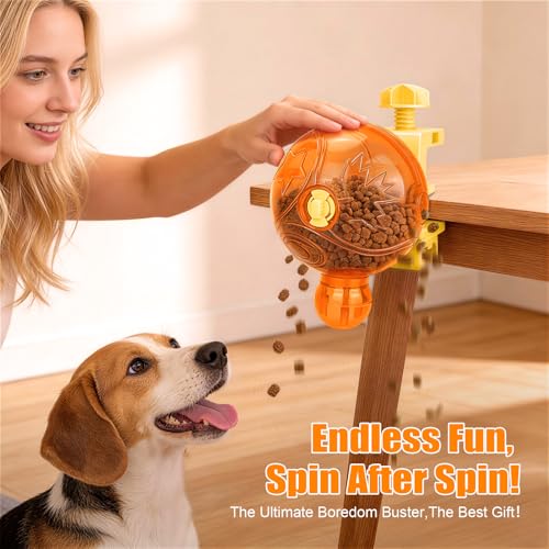 Dog Slow Feeder, Interactive Dog Puzzle Feeder for Enrichment - color: Orange