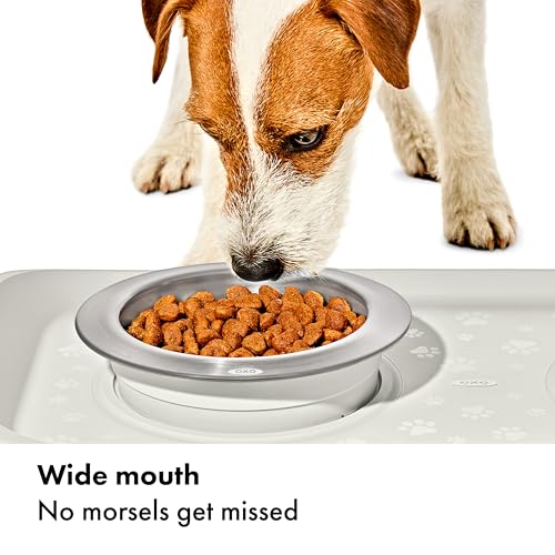 OXO Pet Nonslip Stainless Steel Dog Bowl - Small, 1 Cup Capacity - style: Bowl - Small