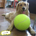 Banfeng Dog Tennis Ball, 9.5" Giant Sport Gift Toy Herding Ball for Dogs - color: Yellow