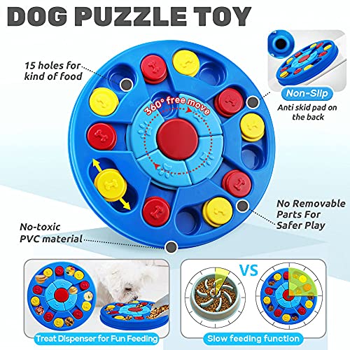 Joansan Dog Puzzle Toys, Interactive Treat Dispenser IQ Stimulation