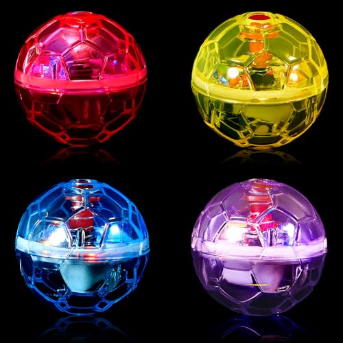 Frienda 4 Pcs Light up Cat Ball LED Motion Ghost Hunting Cat Ball, Bright - color: Bright
