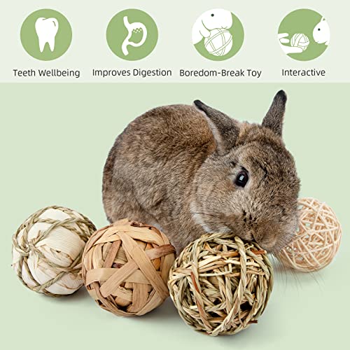andwe Small Animals Play Activity Balls Rolling Chew Toys(Pack of 8) - size: Pack of 8