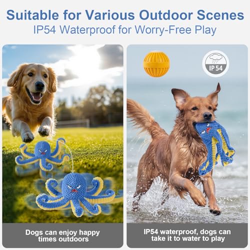 Interactive Dog Toys Octopus to Keep Them Busy(Blue) - color: Blue