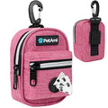 PetAmi Dog Poop Bag Holder for Leash, Waste Bag Dispenser Pet Pouch, Pink - color: Pink