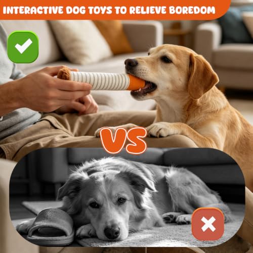 Wdmiya Funny Dog Toys for Small Medium Dogs, Squeaky Interactive Dog Toy