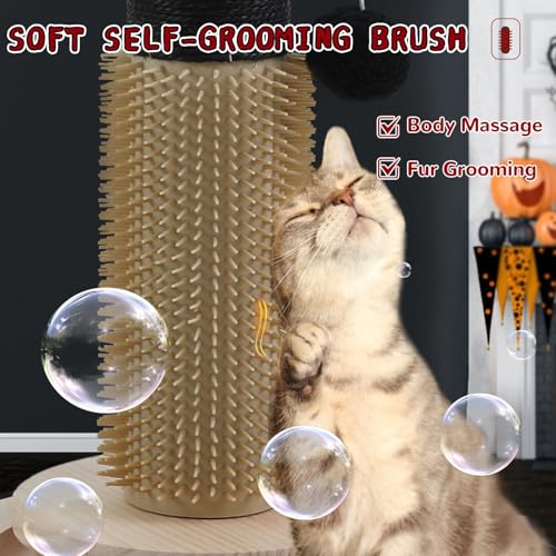 Cat Scratching Posts for Indoor Adults,45'' Tall Heavy Duty Tree Tower - color: black-45inch