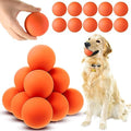 Hiboom 15 Pack Natural Rubber Dog Tennis Balls for Fetch, Orange - color: Orange