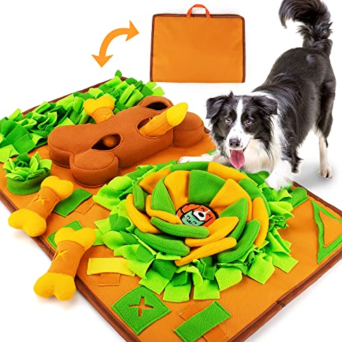AWOOF Snuffle Mat Dog Enrichment Feeding Mat - color: D