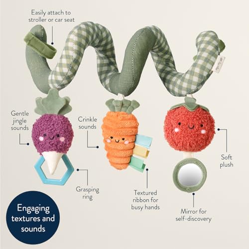 Itzy Ritzy Spiral Car Seat & Stroller Activity Toy, 0 Months Up (Veggie) - color: Veggie