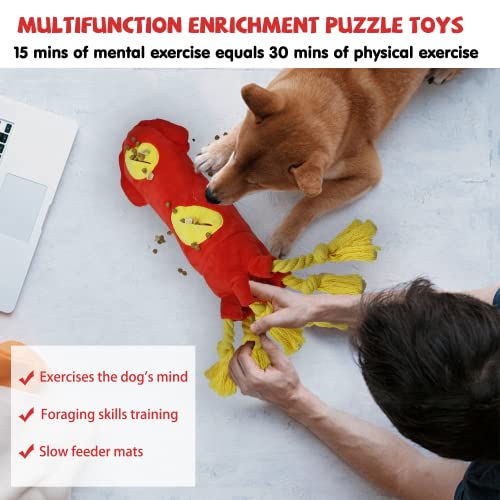 lilfrd Water Bottle Octopus Dog Toy, Squeaky Rope Stuffless Toys for Dogs - style: Octopus