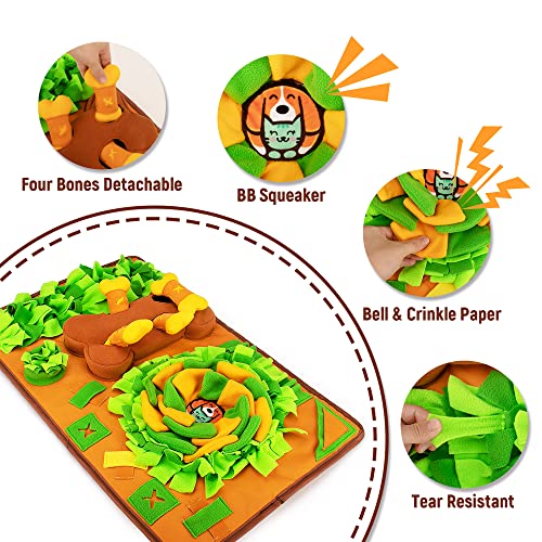 AWOOF Snuffle Mat Dog Enrichment Feeding Mat - color: D