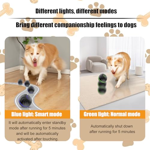 Valentines Day Gifts Interactive Dog Toys Dogs Ball,Moving Dog Toy with Touch Activated,Anti Boredom Dog Toys for Small Medium Dogs,Tough Motion Activated Automatic Vibrating Dog Ball - color: T01-Green