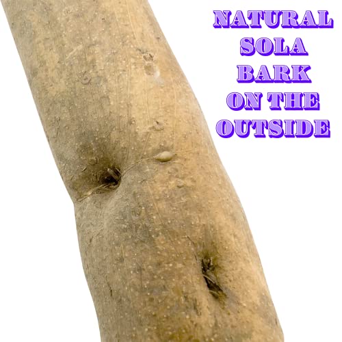 5505 Natural Sola Skin Logs, 8 Pk - Wood Bird Shredding Foot Toys with Bark - color: Sola Logs with Bark, size: Pack 8