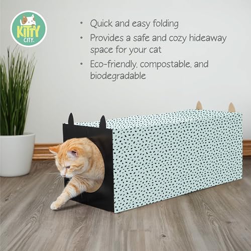 Kitty City Paper Bag Scratchers for Cats, Blue Paper Bag Tunnel Scratcher - style: Blue Paper Bag Tunnel Scratcher