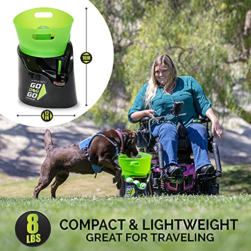 Hyper Pet GoDogGo Automatic Dog Ball Launcher, Includes 5 Balls, 20-60lbs - size: Medium, style: Automatic Machine Dog Ball Launcher