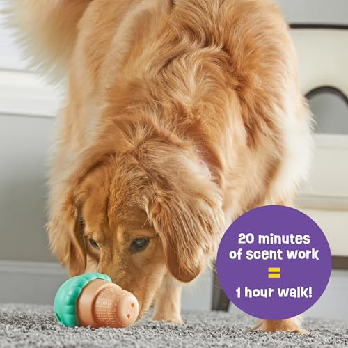 Brightkins Large Ice Cream Cone Treat Dispensers for Dogs - Interactive Dog Toys for All Breeds, Gifts for Dogs (Pack of 2) - size: Large (Pack of 2)
