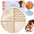 Paradise - Dog Lick Mat for Slow Feeding & Anxiety - Non Slip (Almond) - color: Almond