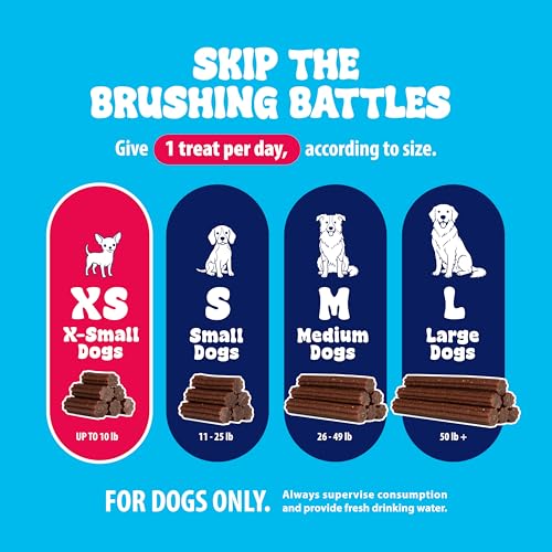 Dental Fresh Dental Sticks for Extra Small Dogs up to 10 lb, 64 Count - style: X-Small Dogs