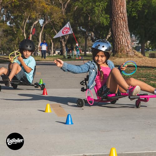 Ezyroller Drifter X Ride On Toy Ages 4-12+ Ideal Weight 40-110 lbs, Pink - color: Pink